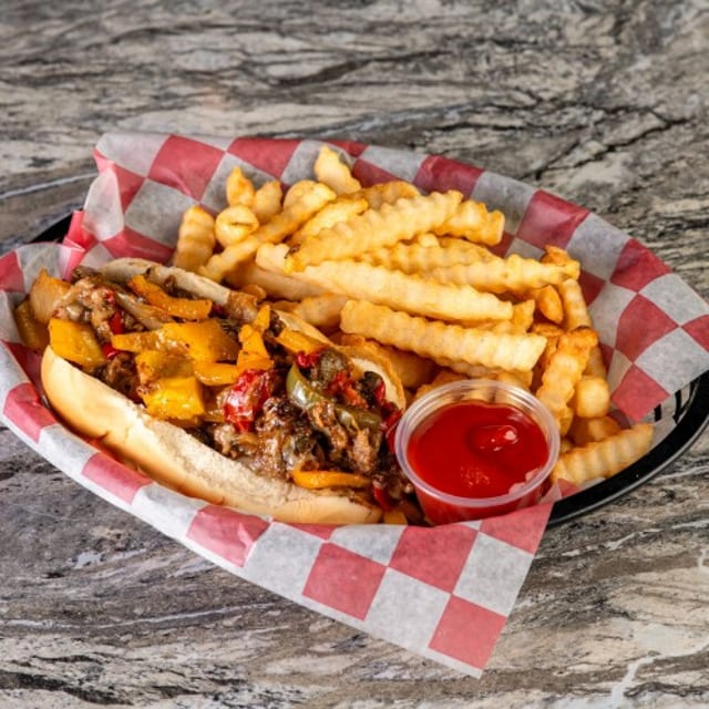 Eric Patton's Philly Cheese Steak.