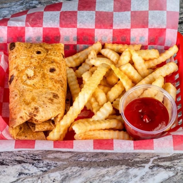 Loaded Chicken Wrap.