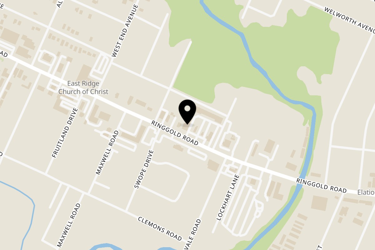 Map showing the location of Home Plate Bar & Grill of Chattanooga, LLC on 5611 Ringgold Rd #100 in Chattanooga